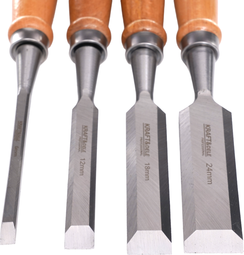 Set Stolarskih Dlijeta 4 kom 6, 12, 18, 24 mm KD11770 - Slika 2