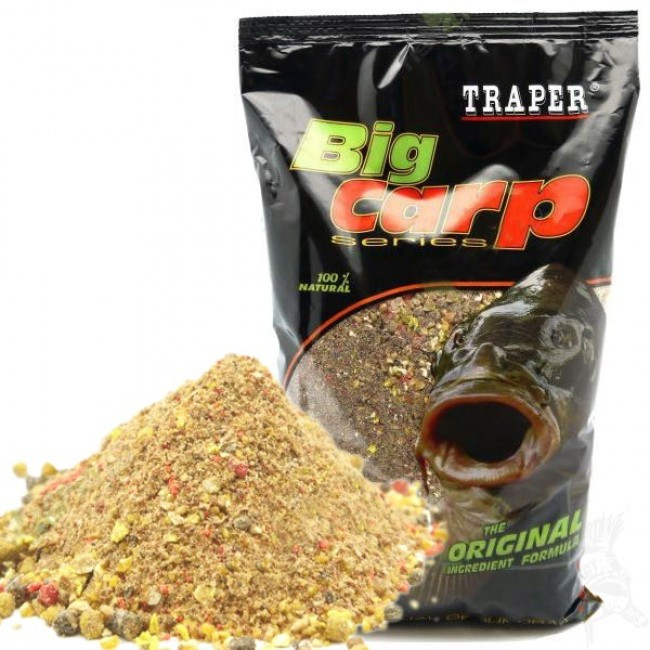Hrana za ribe Traper BIG CARP 1 kilogram Prihrana krupne granulacije za mirnije vode
