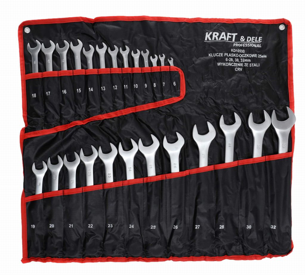 Set Kombiniranih Ključeva CRV 25 kom 6-32 mm KD10930 - Slika 3