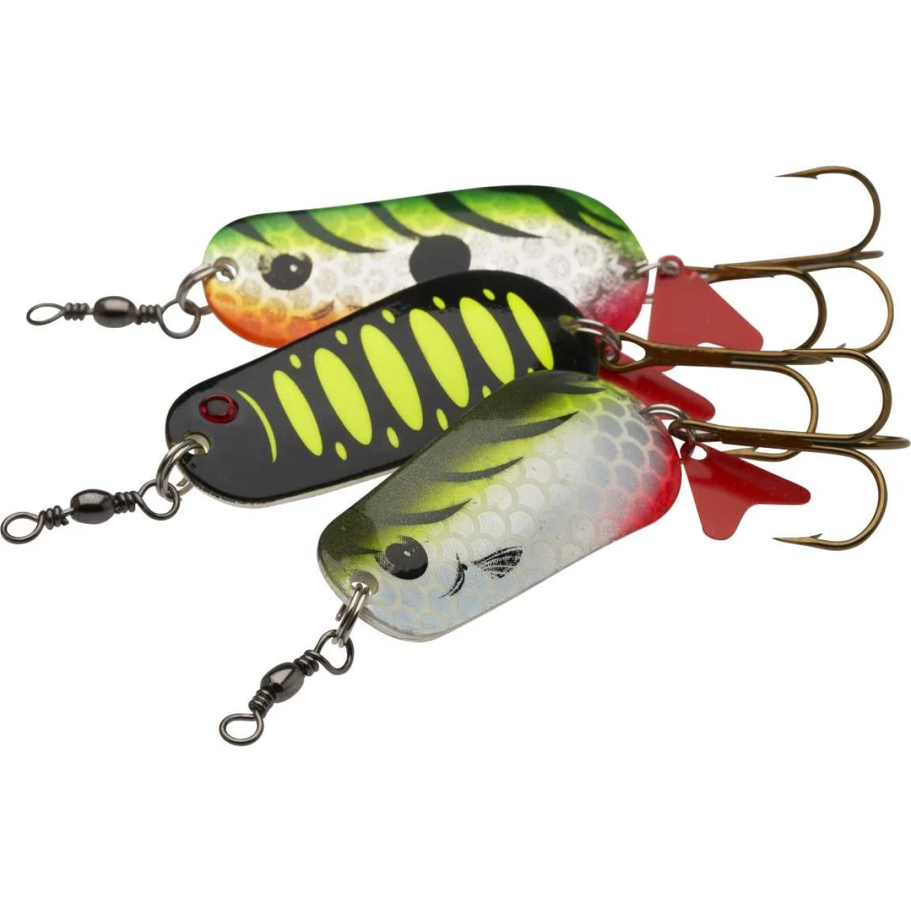 Varalica DAM Žlica Standard 5.5cm 22g S FLUO Yellow/Black UV EFFZETT Štuka Pastrva Spinner - 2