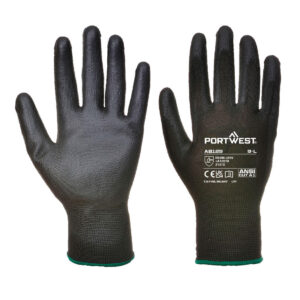 Rukavica AB129 PU Dlan (12 pari) Crne XL Portwest