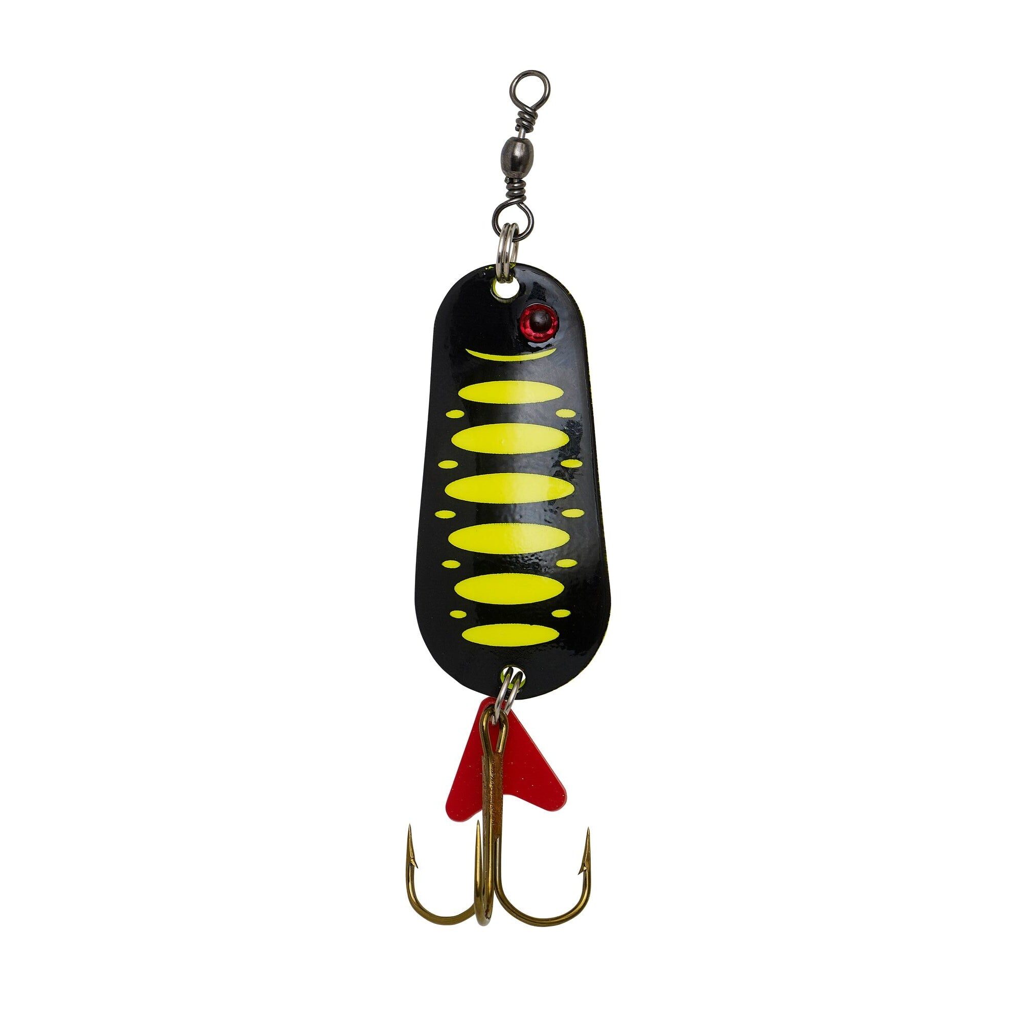 Varalica DAM Žlica Standard 5.5cm 22g S FLUO Yellow/Black UV EFFZETT Štuka Pastrva Spinner - 1
