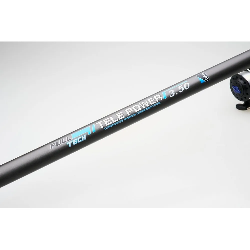 Set štap+rola DAM FULL TECH Tele-POWER 3,50m 80-150g + Rola 60F + Najlon 0.40 COMBO - 3