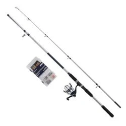 Set štap+rola Shakespeare FIREBIRD 4,00m/12ft BEACHCASTER 4-8oz 110-220g Rola 6000 COMBO 2 sekcije - 2
