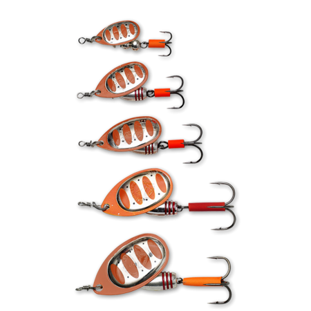 Varalica Savage Gear ROTEX Spinner 11g #4 S FLUO ORANGE/SILVER Žlica Leptir - 2