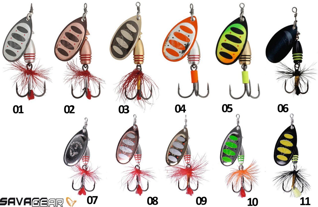 Varalica Savage Gear ROTEX Spinner 11g #4 S FLUO ORANGE/SILVER Žlica Leptir - 3