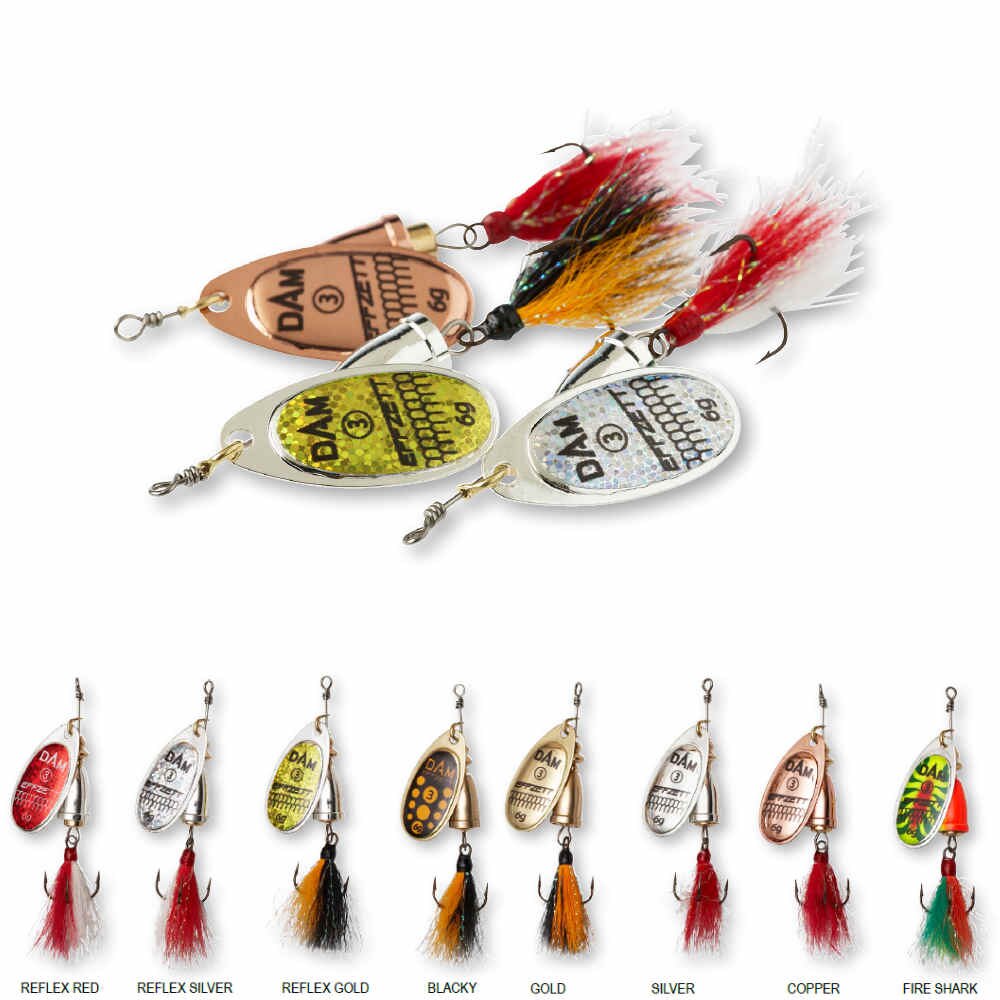 Varalica DAM EXECUTOR Kićena Spinner 8g #4 S RF SILVER Srebrna Leptir Žlica - 2