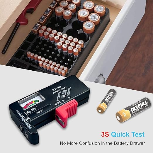 Ispitivač Baterija BT-168, provjera baterija za AAA, AA, C, D, 9V i 1.5V - Slika 5