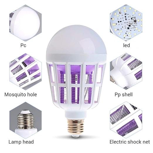 LED žarulja protiv komaraca 2u1 – Rasvjeta i zaštita od insekata 20W E27 - Slika 3