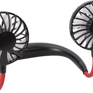 Prijenosni Ventilator za Vrat, Okovratni, Crni / Bijeli