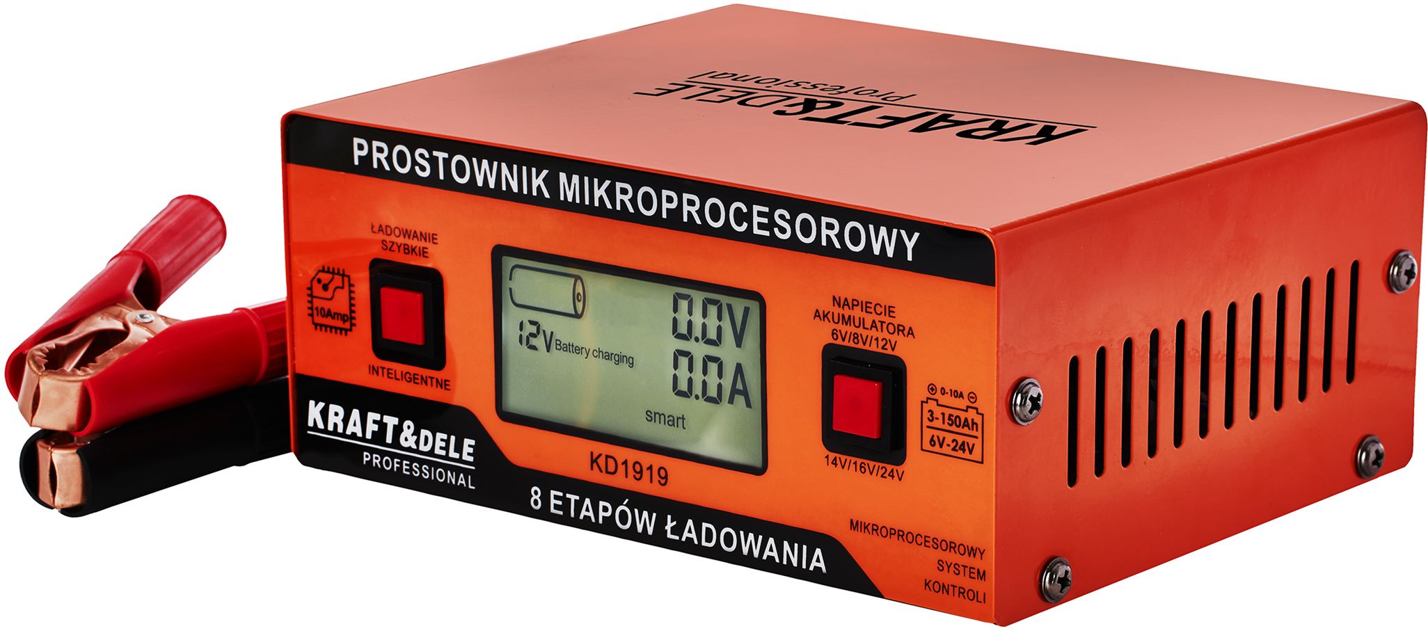 Punjač Akumulatora, Mikroprocesorski Punjač 10 A, 6V/12V/14V/16V/24 V