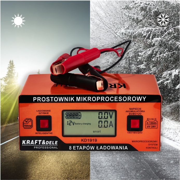 Punjač Akumulatora, Mikroprocesorski Punjač 10 A, 6V/12V/14V/16V/24 V - Slika 6
