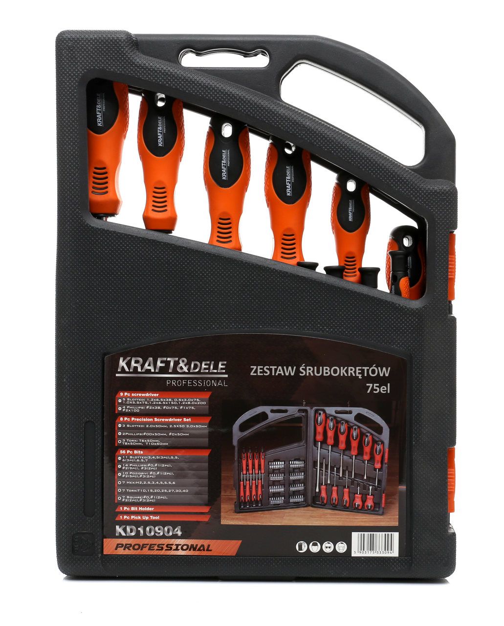 Set Odvijača i Bitova KD10904 75 komada - Slika 5