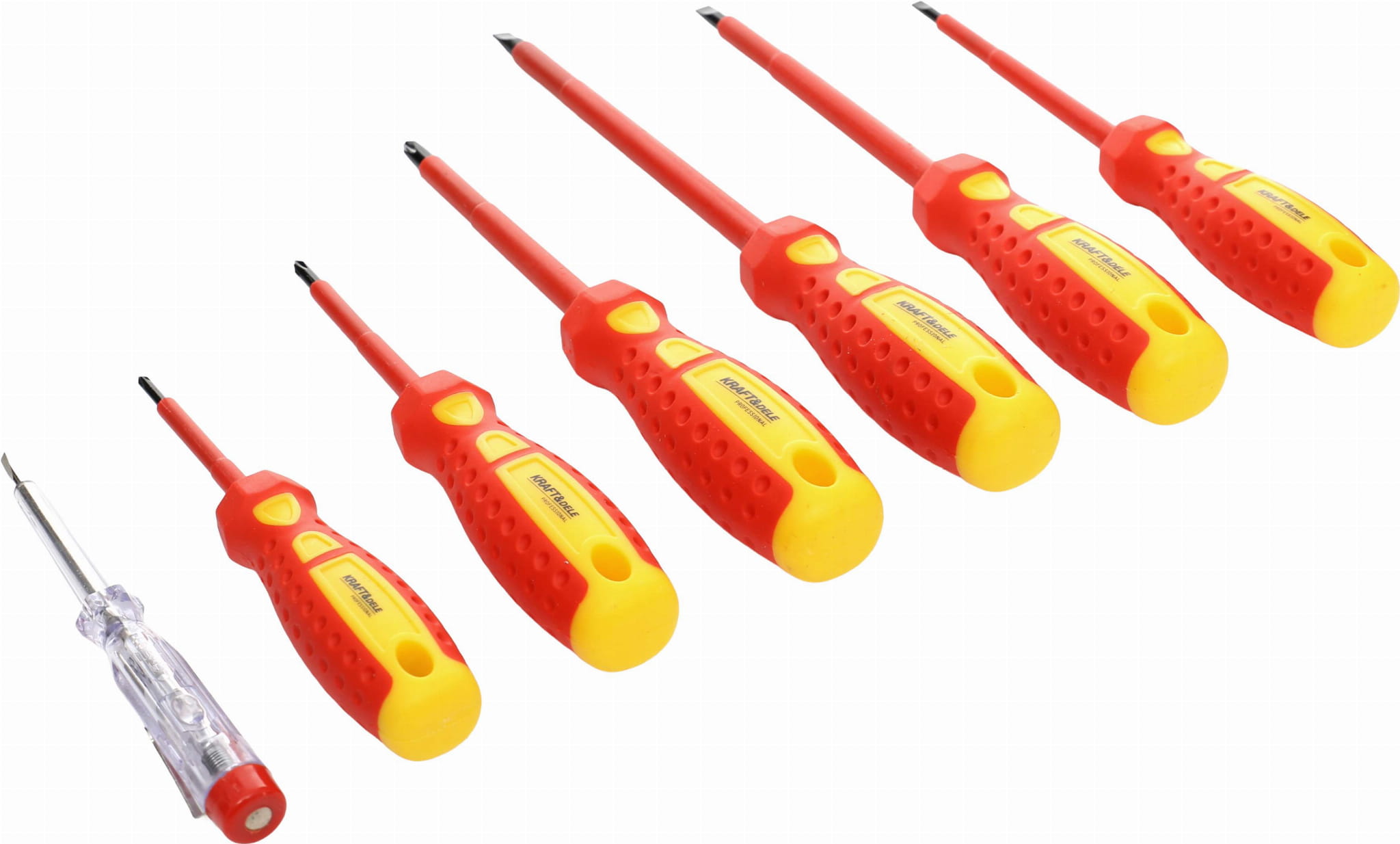 Set odvijača 7 komada KD10905 Ravni i Križni, Ispitivač Napona - Slika 2