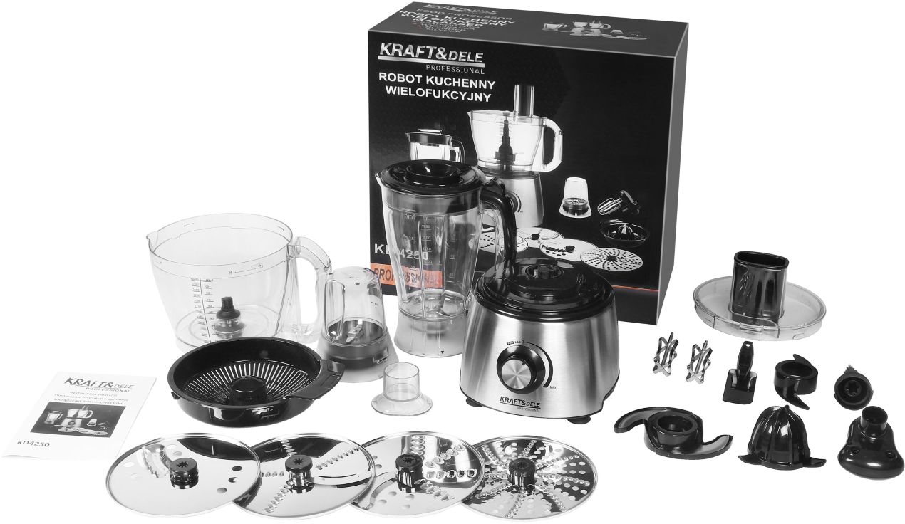 Sokovnik KD4250 od 3 Litre,1800 W, Višenamjenski, 12 Funkcija KRAFT&DELE Multipraktik - Slika 2