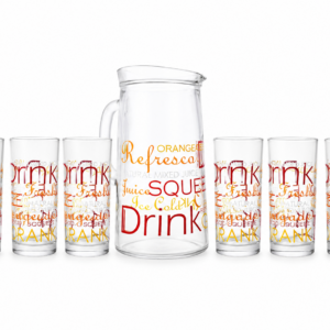 Set Čaša 6 komada i Stakleni Vrč - Fresh Drink