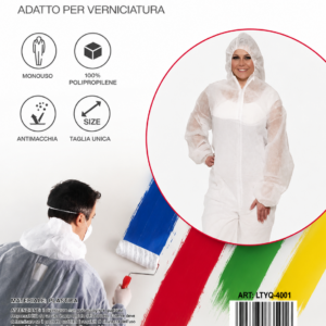 Zaštitno Jednokratno Odijelo s Kapuljačom