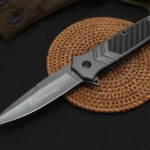 Nož džepni preklopni Browning F129  22,5cm EDC Titan sivi