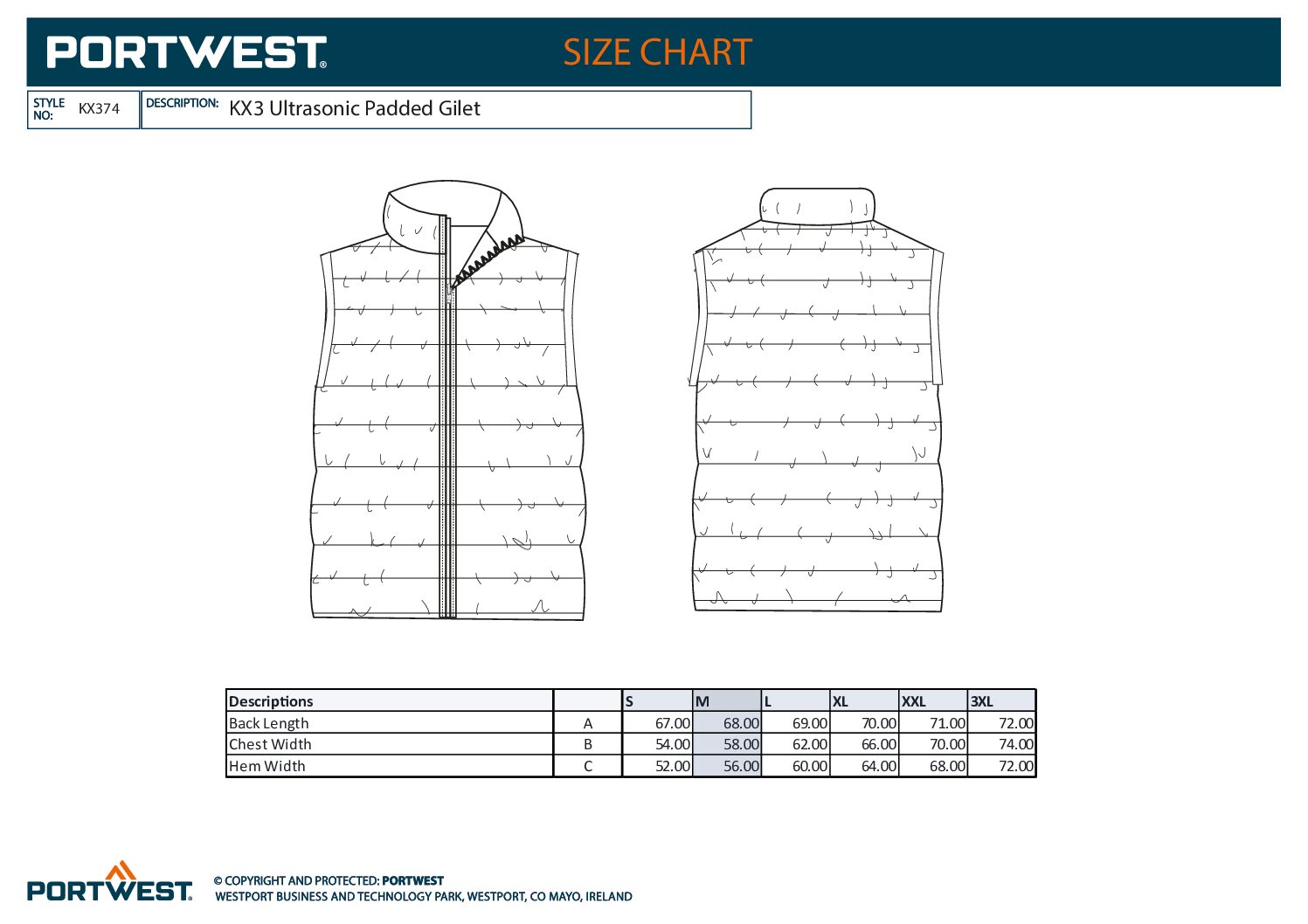 Prsluk KX374 BKR - KX3 Ultrasonic Bodywarmer Crni Portwest S-3XL Rad, Slobodno vrijeme, Zima - Slika 2