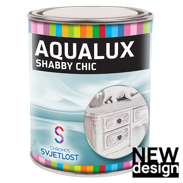 Dekorativna boja AQUALUX Shabby Chic 0,75l (NEW) - 1