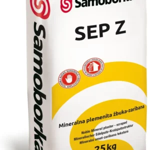 SEP Z mineralna žbuka fine zaribane teksture, Boja iz Skupine 2. Zrno veličine 1,5 2 i 3 mm - 1
