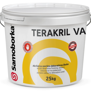 TERAKRIL VA 25kg. Akrilatna završno dekorativna žbuka Boje Skupine 2, Valjane teksture - 1