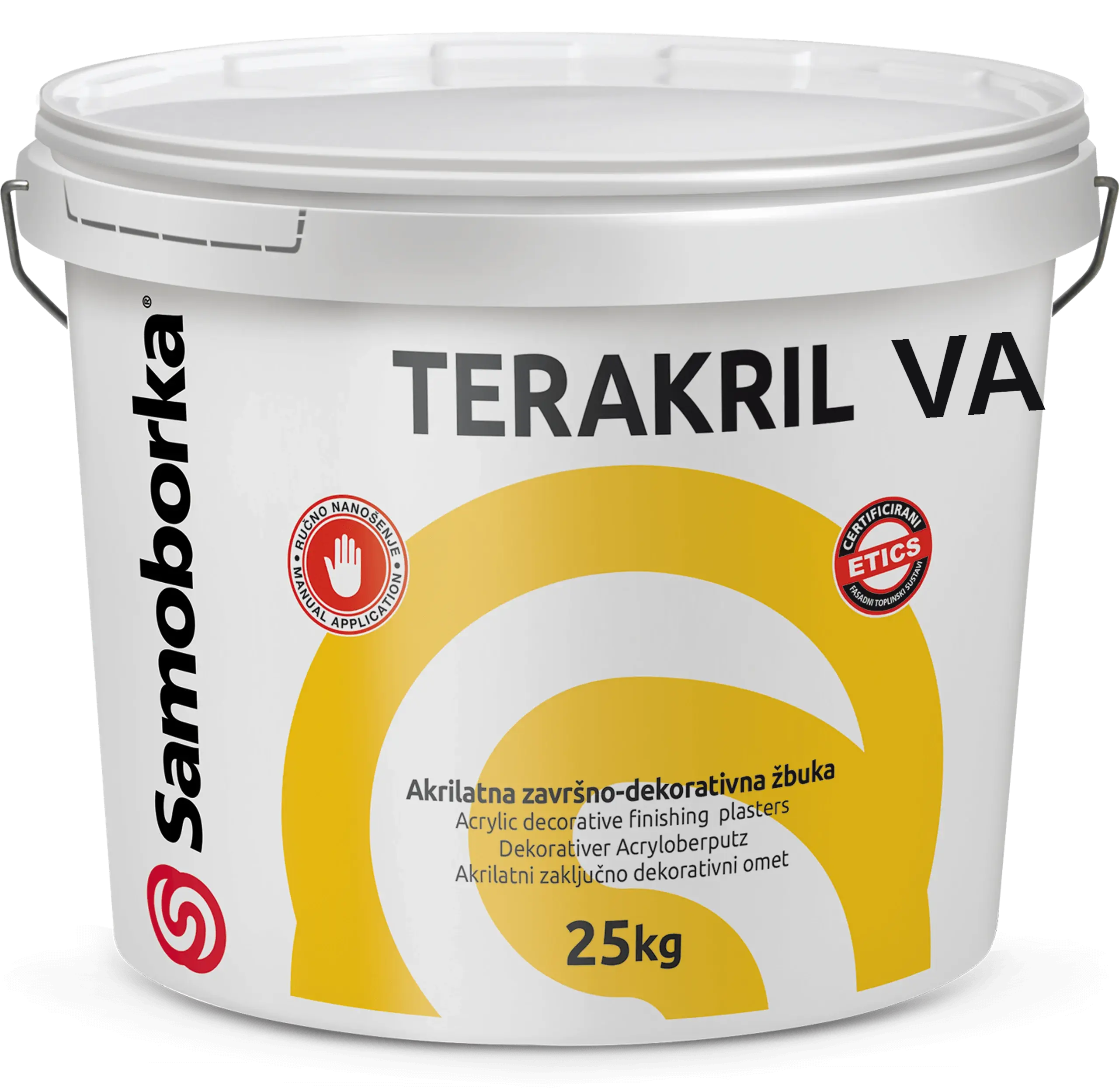 TERAKRIL VA 25kg. Akrilatna završno dekorativna žbuka Boje Skupine 2, Valjane teksture - 1