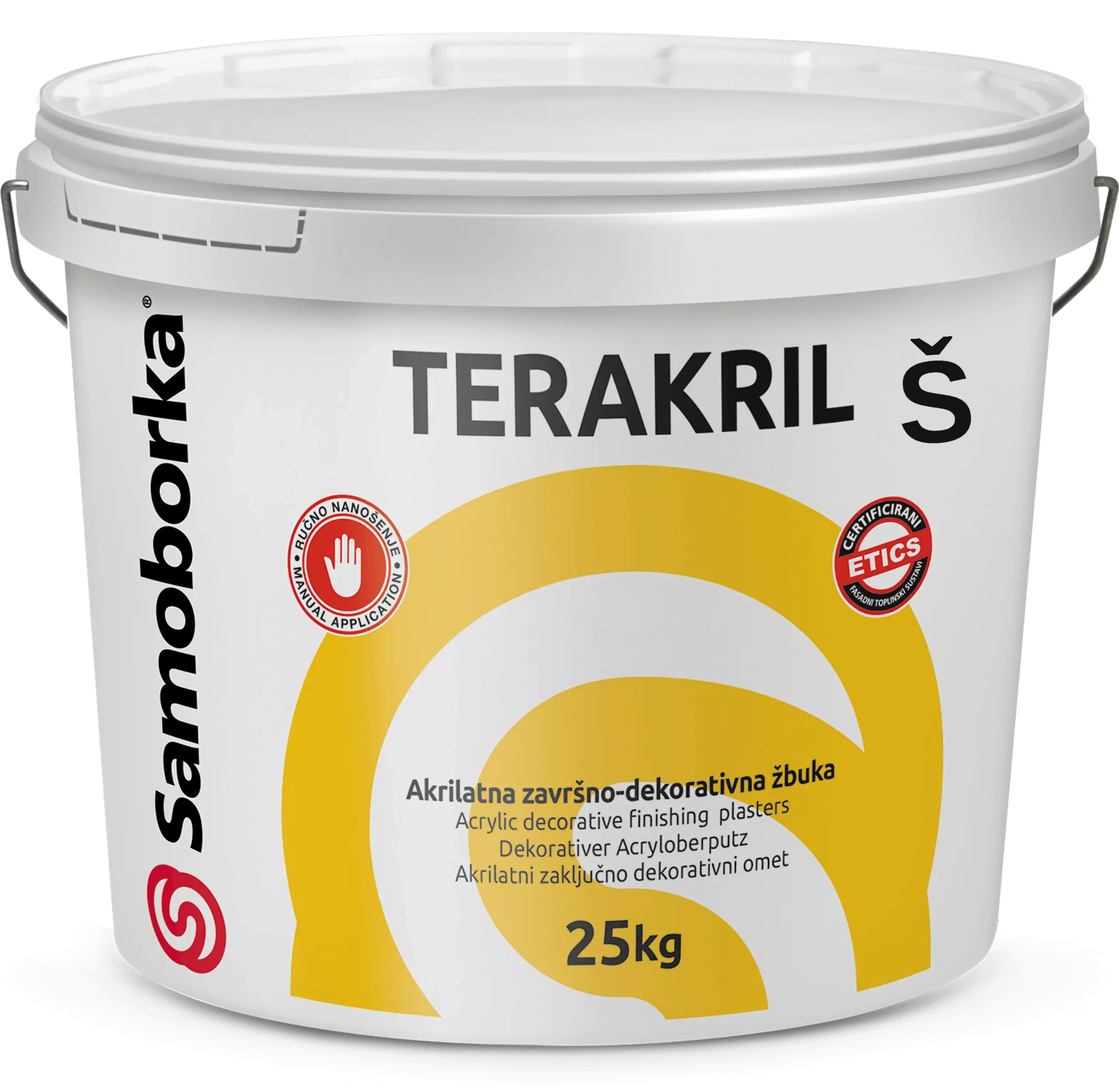 SILIKATNA ŽBUKA Z 25kg Silikatna završno dekorativna žbuka zaribane teksture Bijele boje 1.5, 2, 3 mm - 1