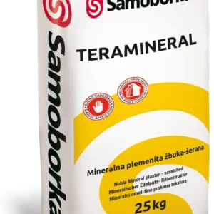 TERABONA mineralna plemenita žbuka grube šerane teksture, Boja iz Skupine 2., Zrno veličine do 4 mm - 1