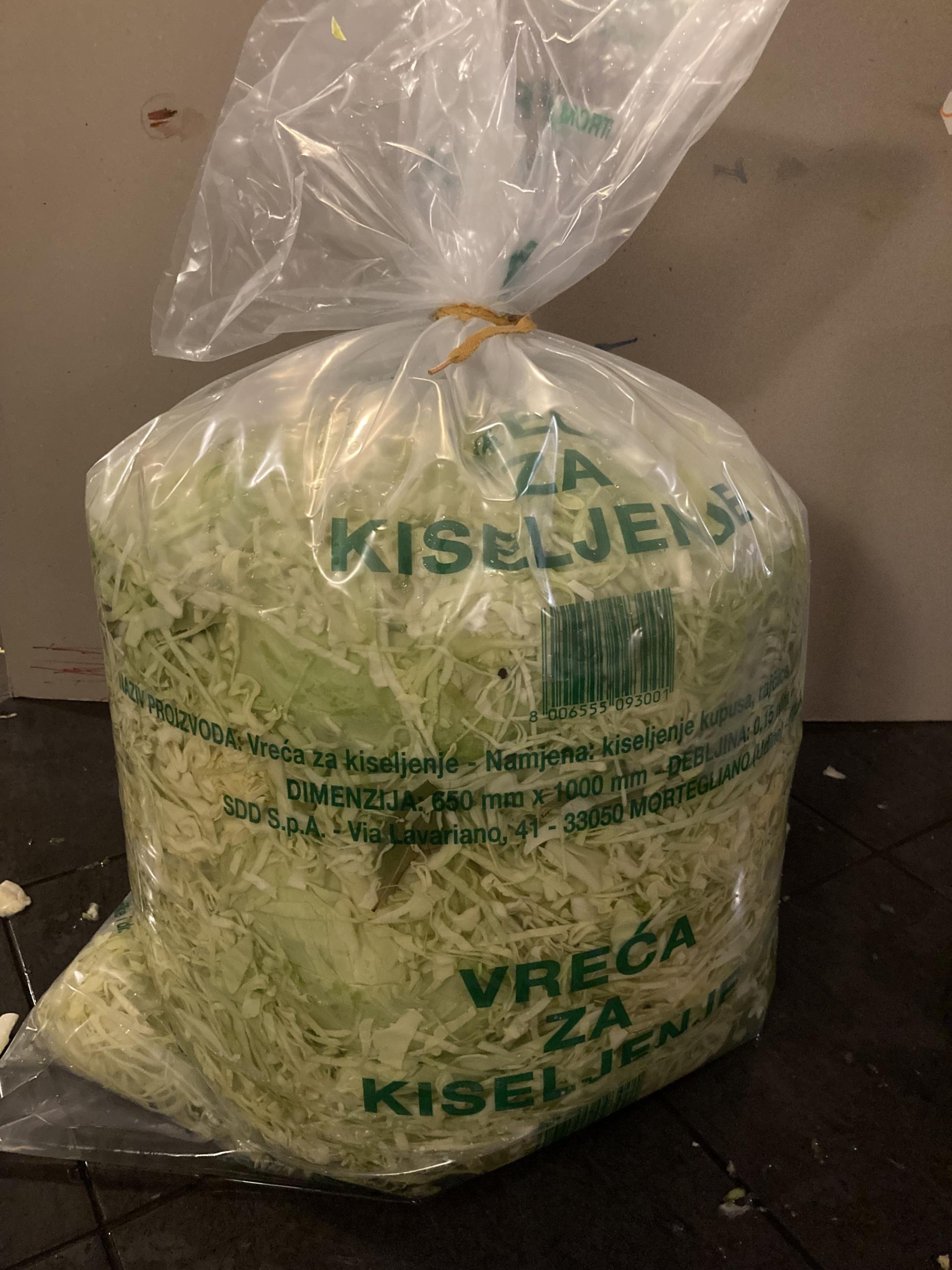 Vreća mrežasta pletena za krumpir, luk, jabuke, češnjak, orahe 5-10 kg 30x45cm Crvena - 2