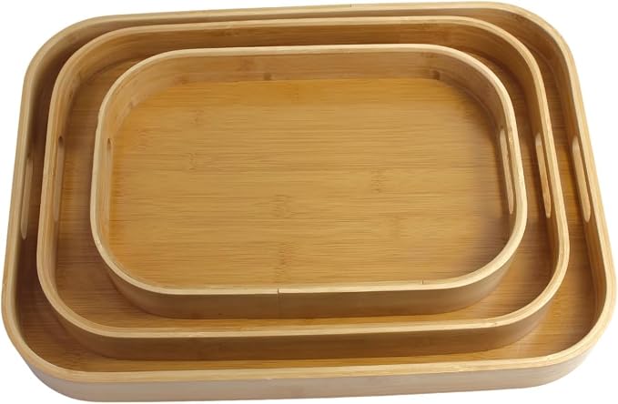 Drveni pladanj za posluživanje L - Š 33cm x D 46cm x V 5cm - 4