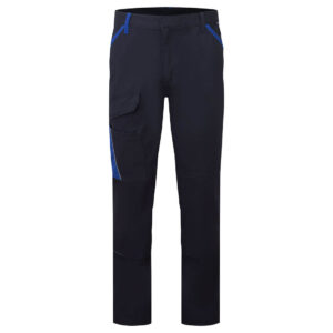 Hlače Radne Portwest CD131 NRR Crna/Plava - 100% Pamuk, 210g/m² (33-44) - 1