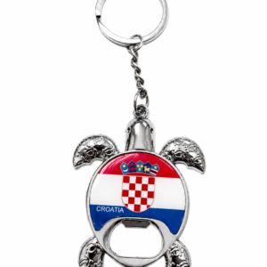 Privjesak za ključeve, Hrvatski suvenir Kornjača, Hrvatska zastava (Kopiraj)