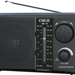 Radio Tranzistor na struju 220V ili baterije s 4 vala FM/AM/SW1/SW2 CMIK MK-18
