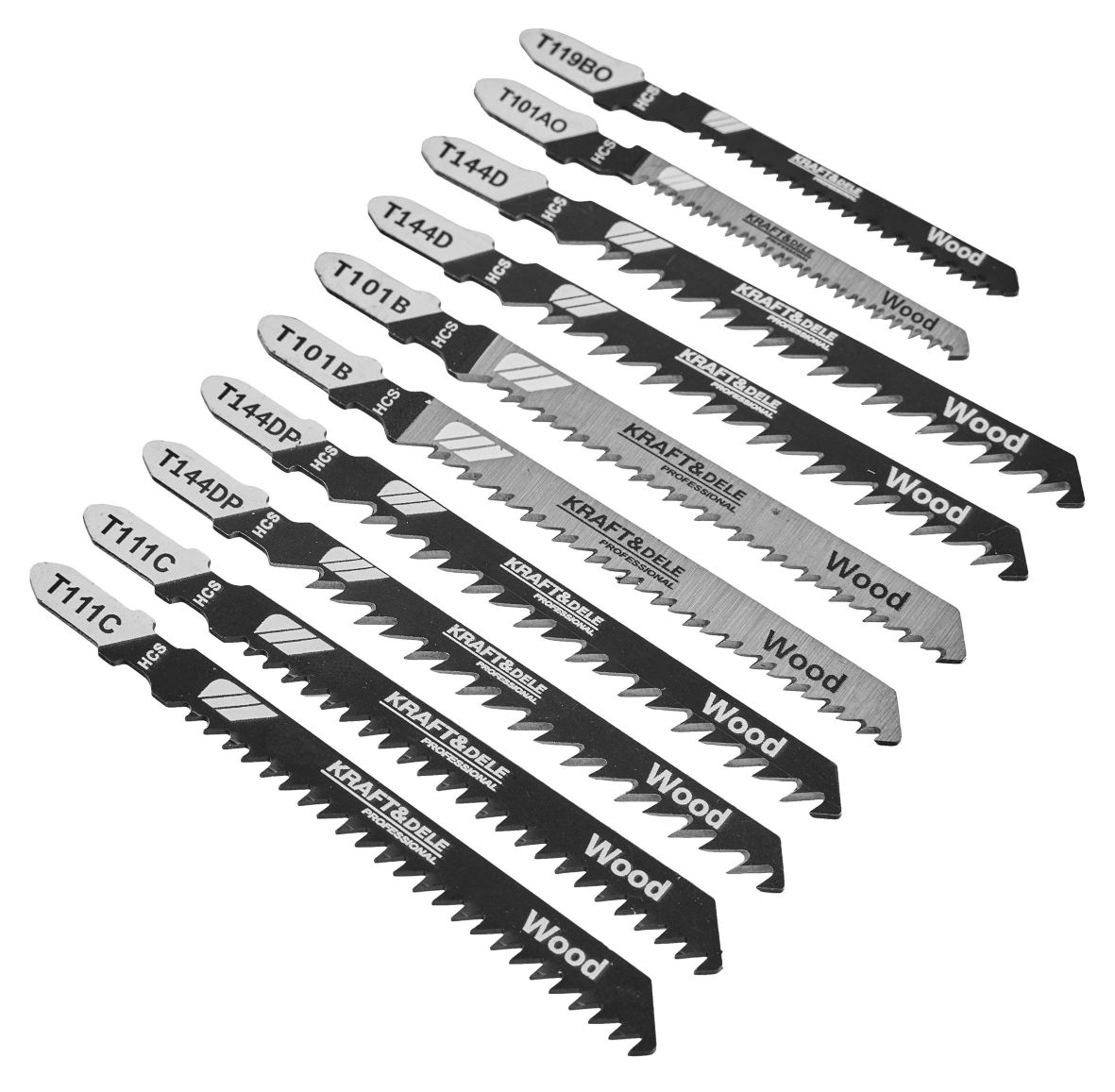 Set Listova Ubodne Pile, 10 komada Različitih KD10336 - 2