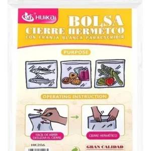 Vrećice sa Zip Lock Zatvaračem za Višekratnu Upotrebu – 250 × 350 mm, 6 kom - 1