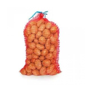 Vreća mrežasta pletena za krumpir, luk, jabuke, češnjak, orahe 30 kg 50x80cm Crvena - 5