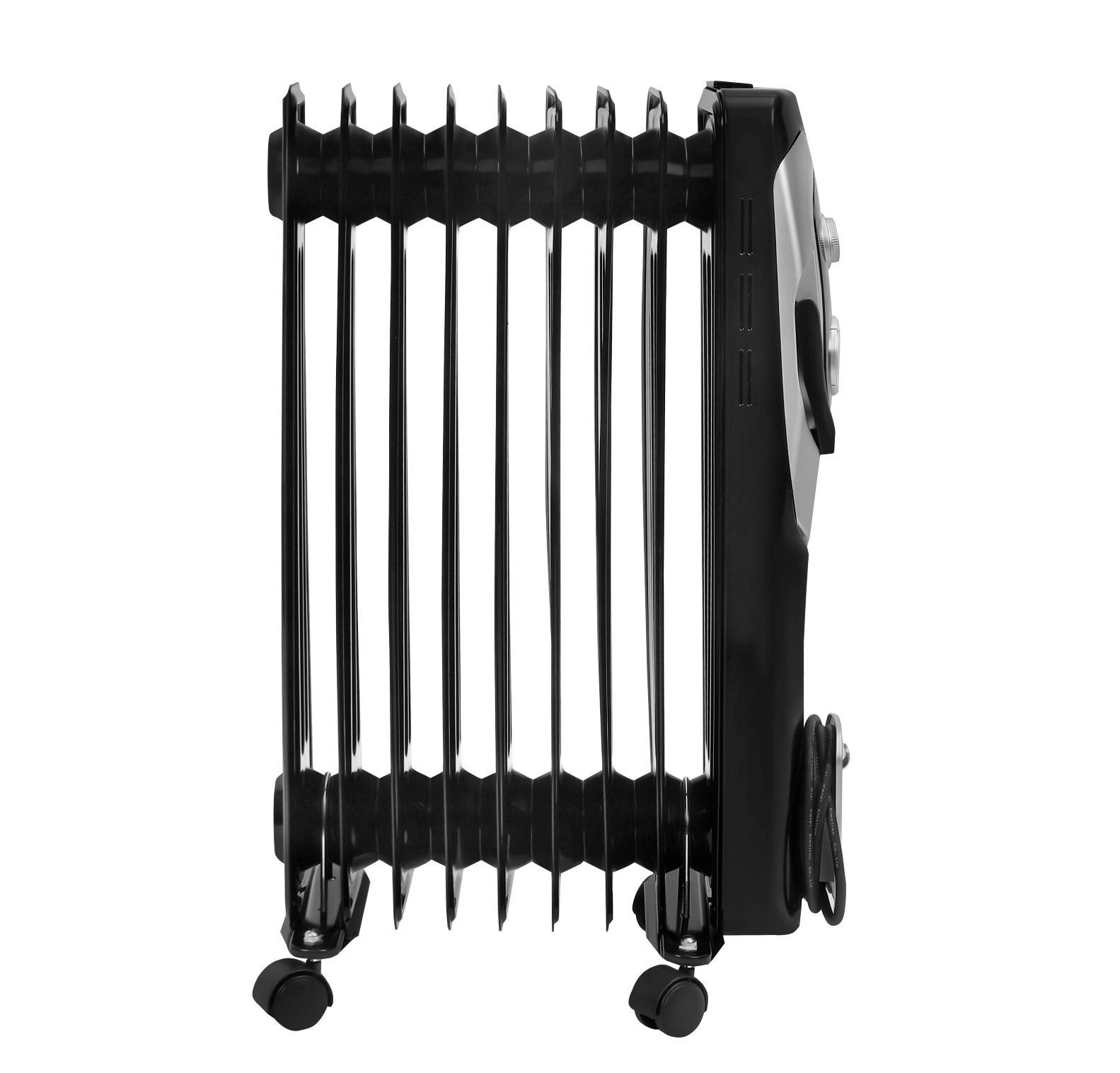 Uljni Radijator Električna grijalica s 3 stupnja grijanja 9 rebara 2000W KD6512 Crna KRAFT&DELE - 5