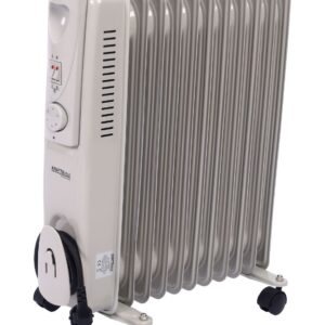 Uljni Radijator Električna grijalica s 3 stupnja grijanja 11 rebara 2500 W, KD6511 Bijela KRAFT&DELE