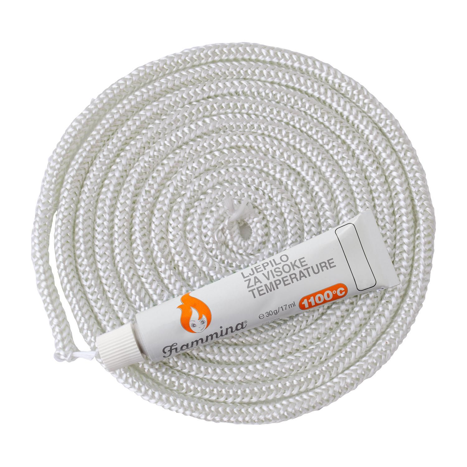 Brtvilo za Peći Okruglo sa Ljepilom 8 mm X 2.5 m Brtva za peći kamine okrugla (Copy) - 1