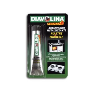 DIAVOLINA PIASTRE E FORNELLI - 50 ML Premaz za uklanjanje hrđe ili crnila nastalog izgaranjem DIAVOLINA  za ploče za kuhanje i plamenike (Copy) - 1