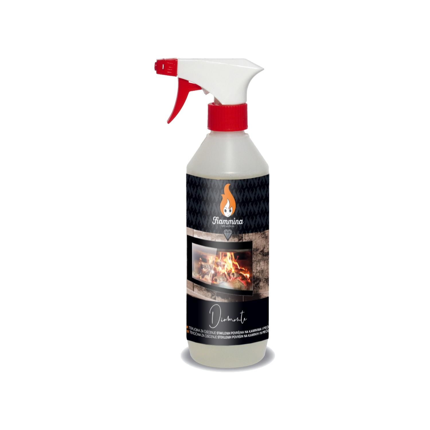 FIAMMINA DIAMANTE 500 ML za čišćenje staklenih površina na kaminima i pećima (Copy) - 1