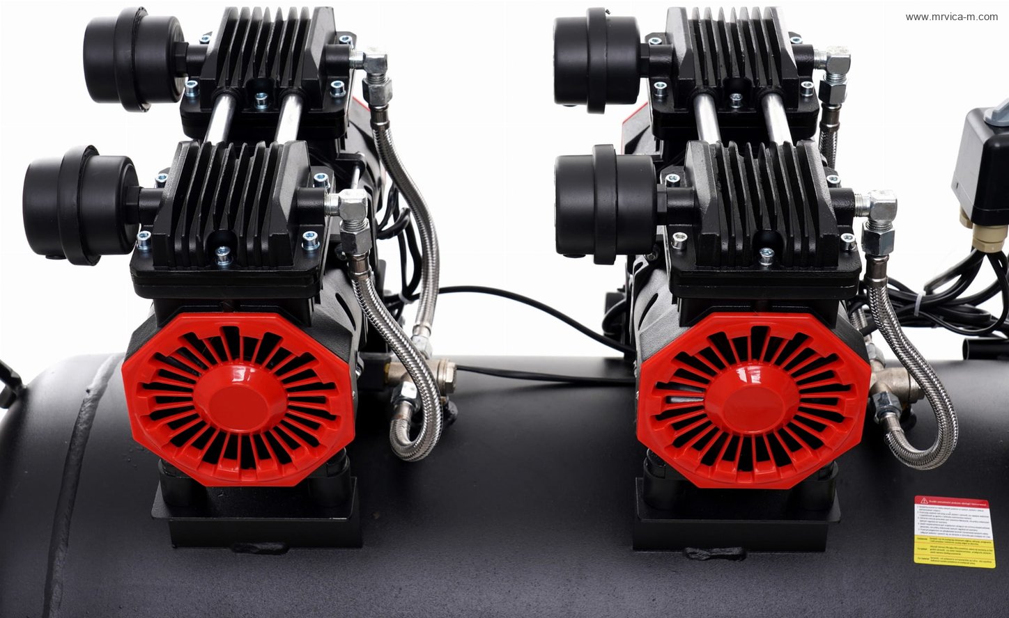 Kompresor bez ulja 100L 2x1500W KD1387 KRAFT&DELE - 4