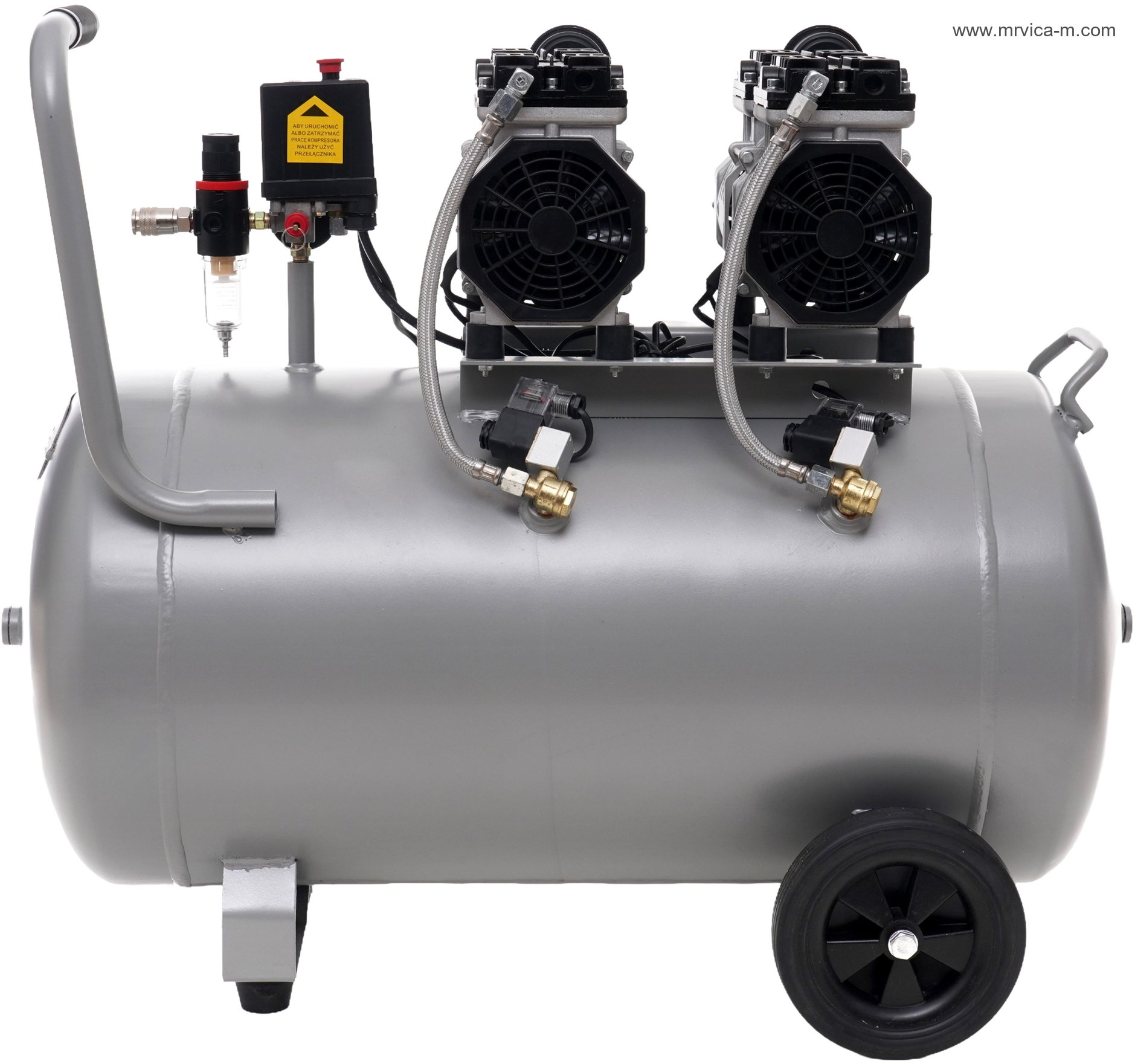 Kompresor bez ulja 100L 2x1500W KD1387 KRAFT&DELE - 4
