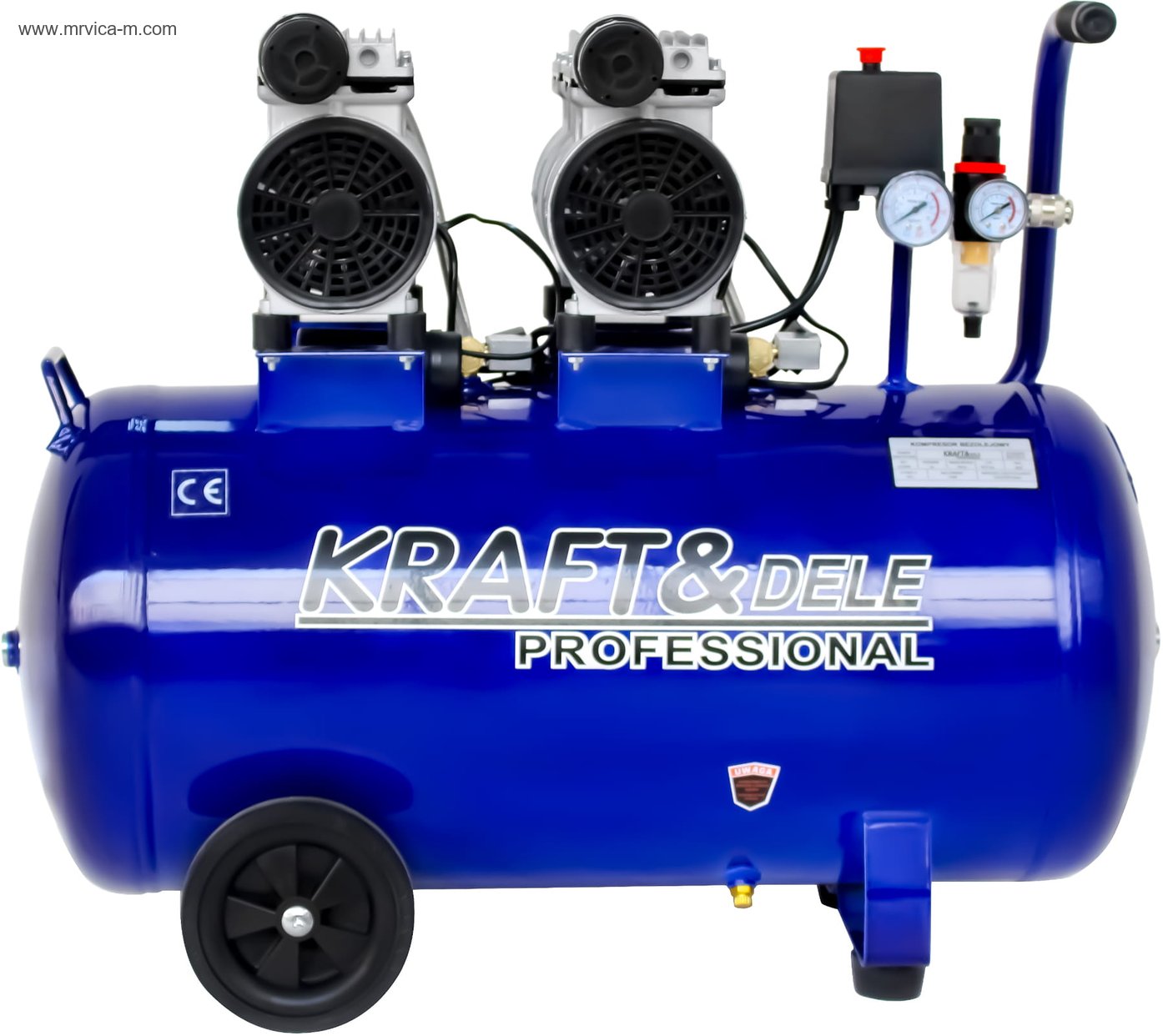 Kompresor bez ulja 100L 3000W 582L/min KD4053 KRAFT&DELE (Copy) - 1