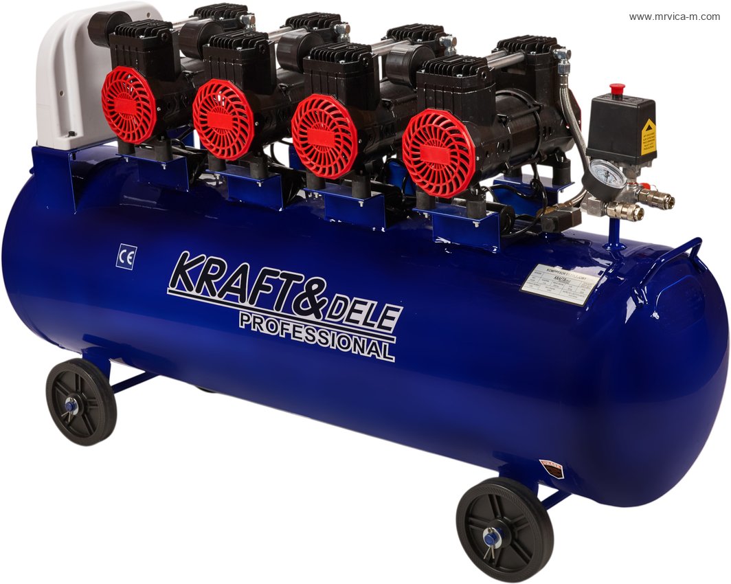 Kompresor bez ulja 100L 6000W 660L/min KD4094 KRAFT&DELE - 2