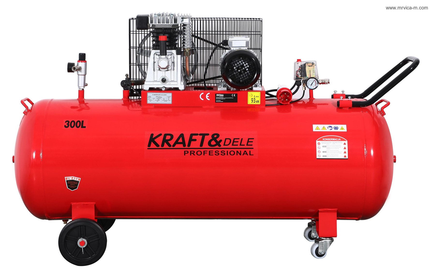 Kompresor uljni 300L 9,5kW KD1409 KRAFT&DELE - 1