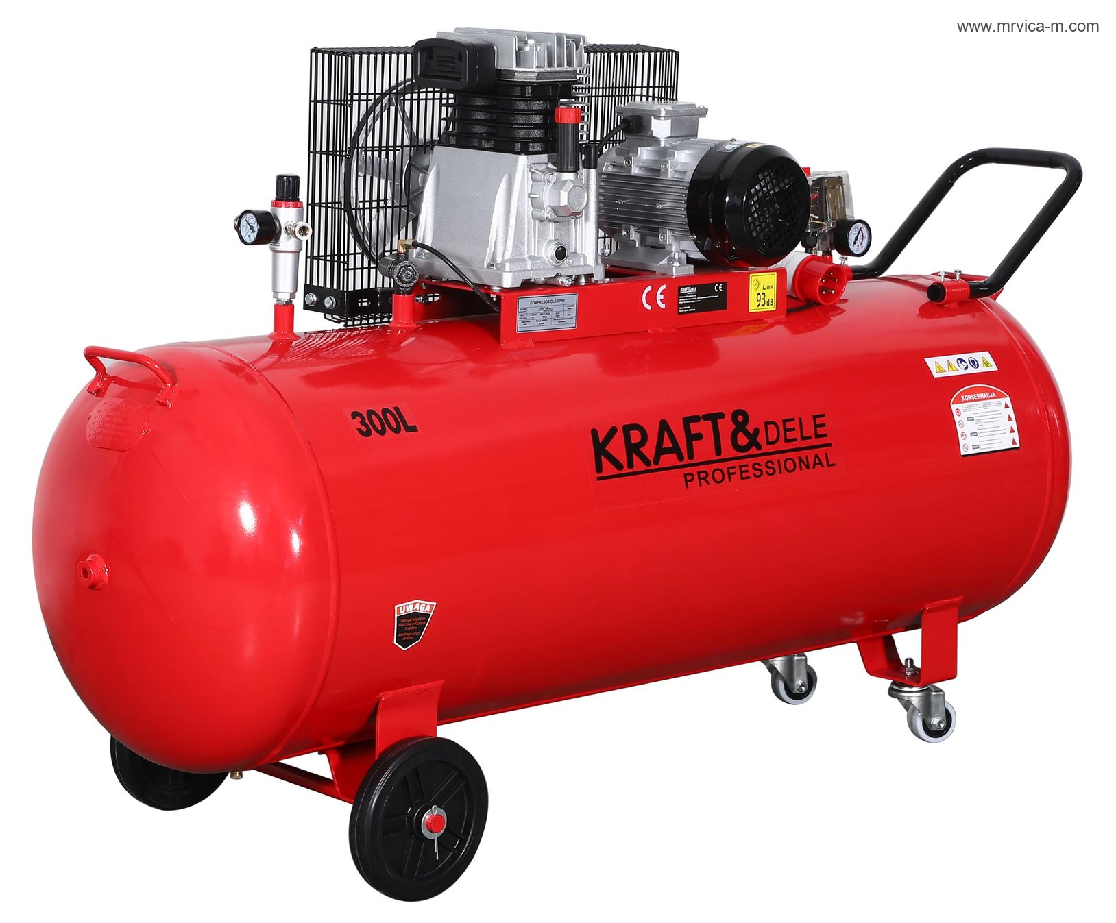 Kompresor uljni 300L 9,5kW KD1409 KRAFT&DELE - 3