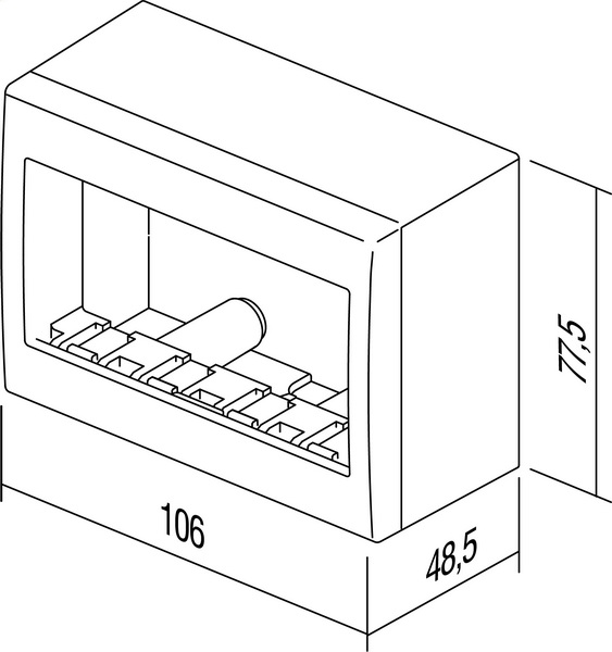 Kućište NO Cubo s dnom IP20 4M AC41 Razne boje - 3