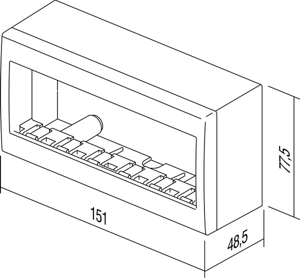 Kućište NO Cubo s dnom IP20 6M AC61 Razne boje - 2